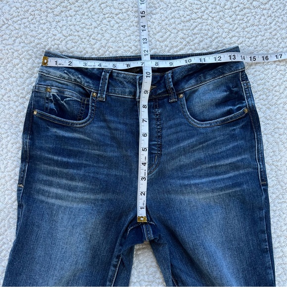 Maurices EverFlex Dark High Rise Straight Leg Blue Denim Women's Jeans SZ 8 Reg - Picture 11 of 13